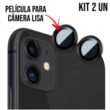 Película de Câmera Lisa iPhone 11/12/12 Mini - Preta